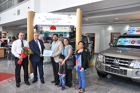 Al Habtoor Motors announces the winner of the Routine Maintenance Contracts promotion For Mitsubishi Pajero Customers 